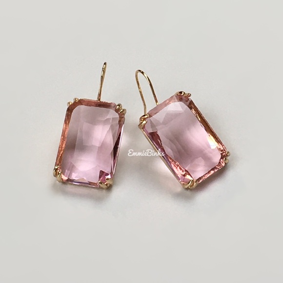 New For Love and Lemons Flirty Pink Drop Earrings - Picture 2 of 10